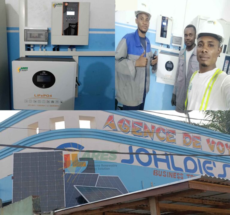 INSTALLATION SOLAIRE 3KVA PAR ARES DRC : UN TOURNANT ÉNERGÉTIQUE POUR JOHLDIE’S À KISANGANI